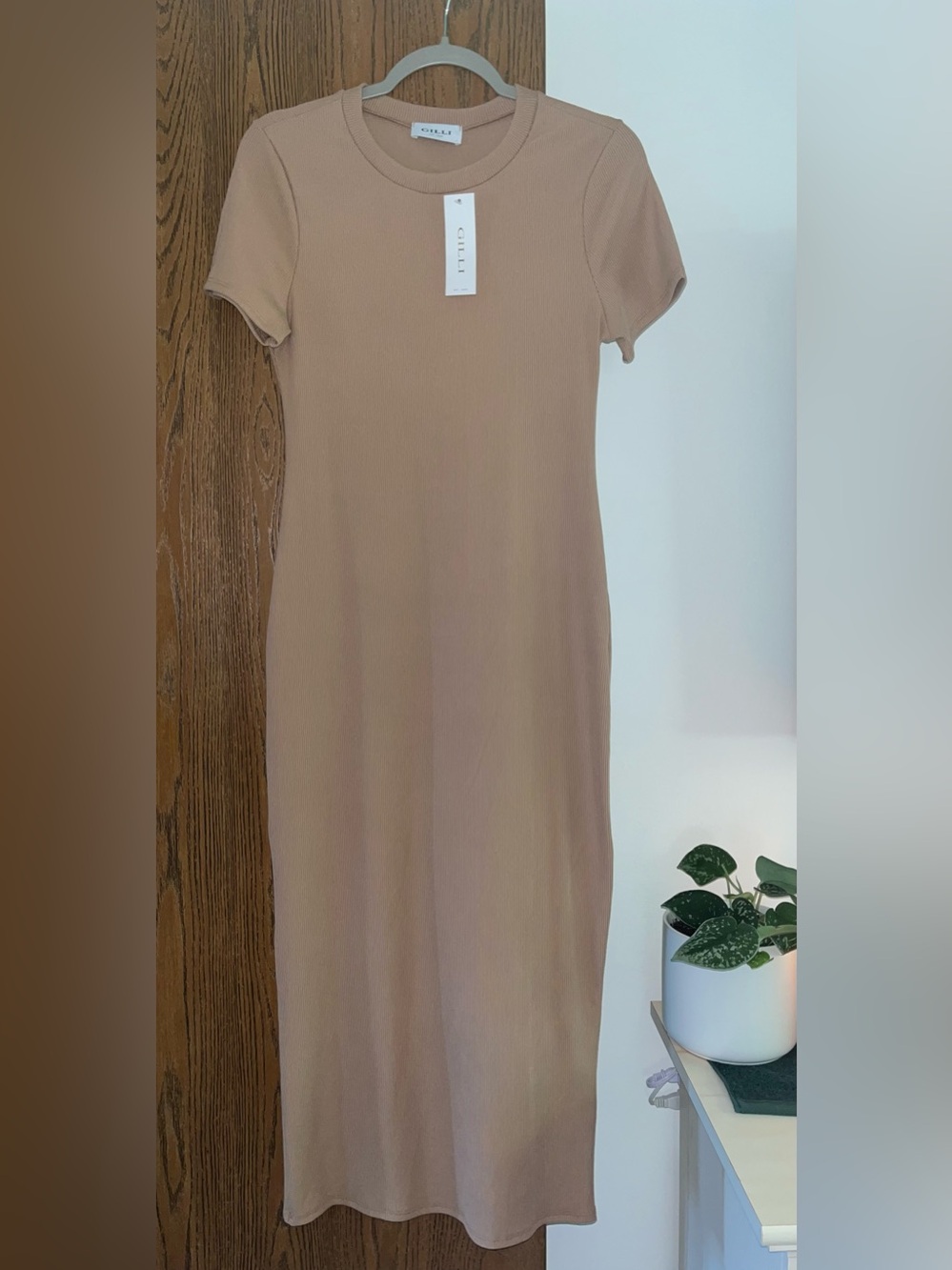 NWT GILLI Ribbed Bodycon Dress L